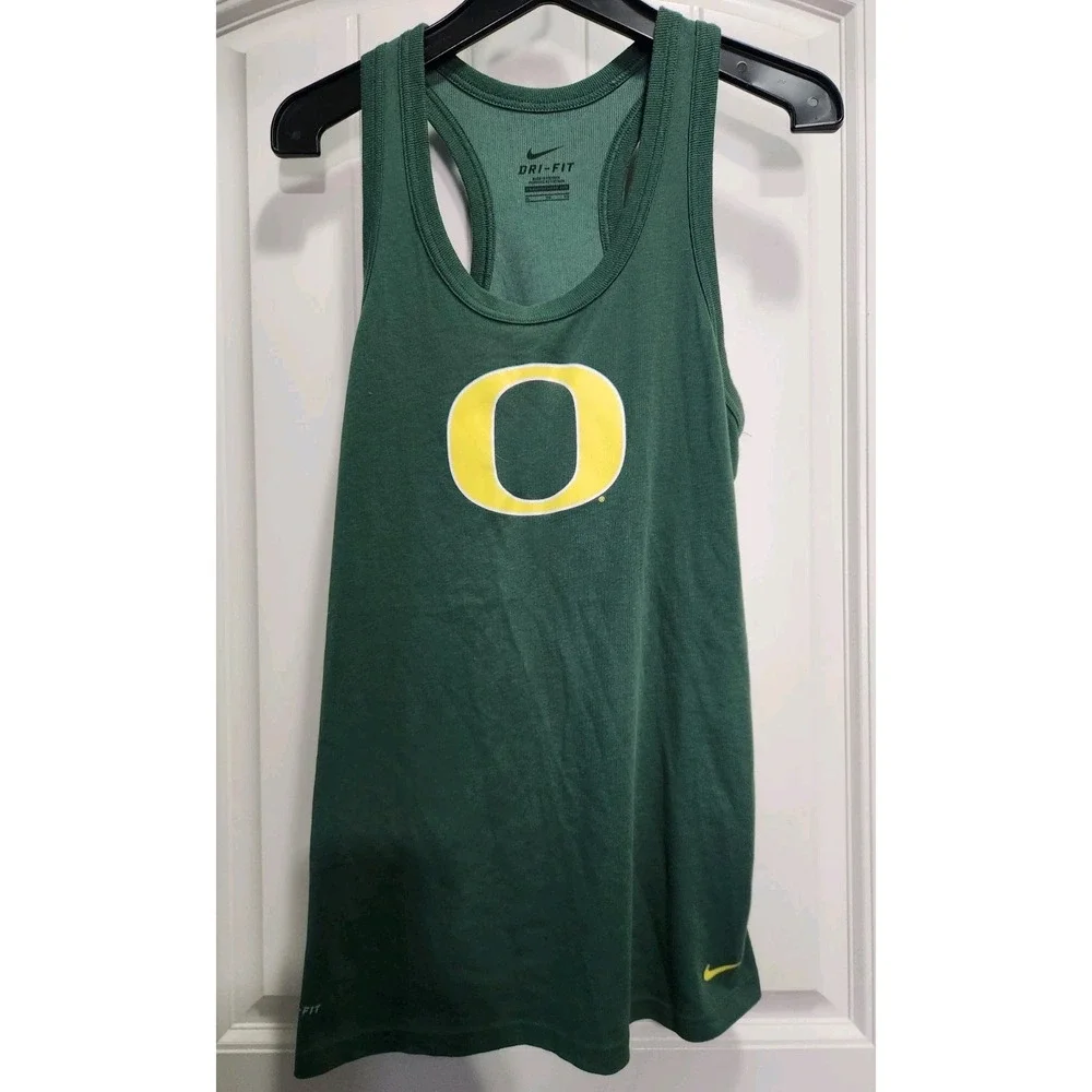 Nike Oregon Ducks Dri-FIT Tank Top Green XL 24786X-OD1 Racerback Ribbed NCAA